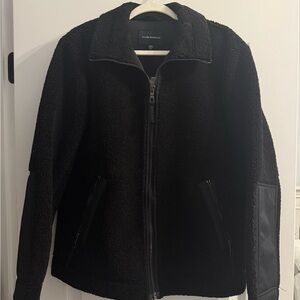 Club Monaco Black Sherpa Jacket